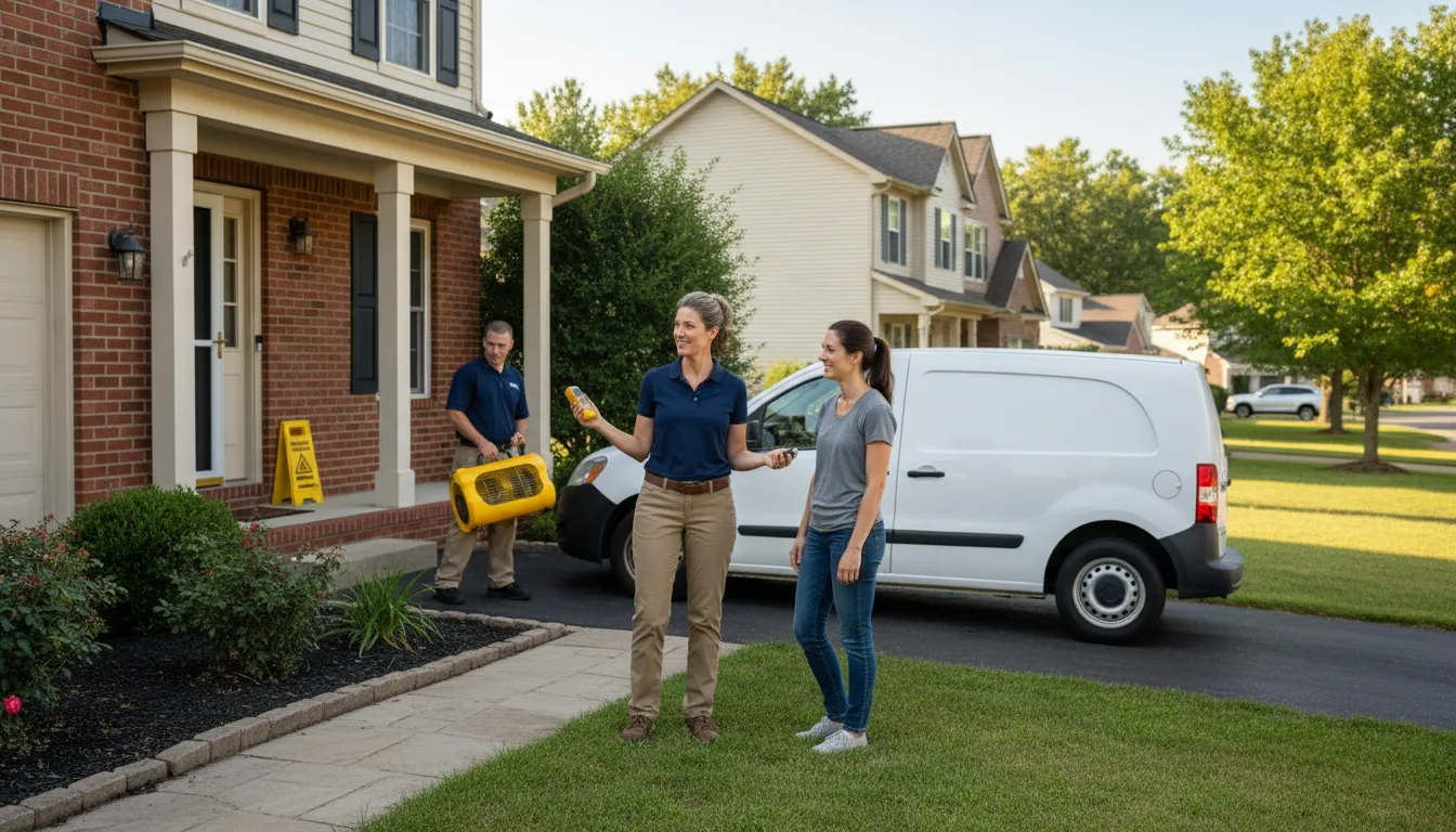 Residential water damage restoration in Loomis, NE